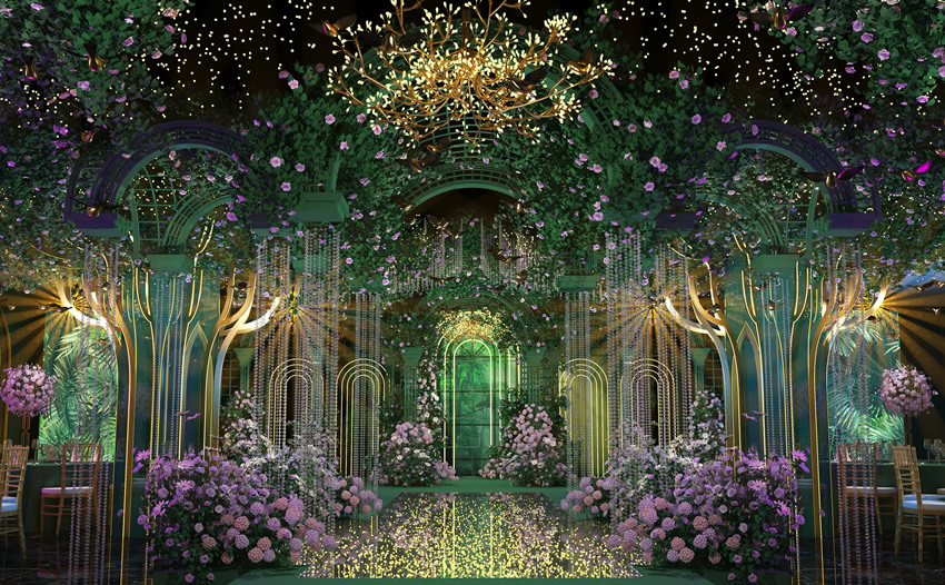 贵德奇妙森林婚礼堂效果展示